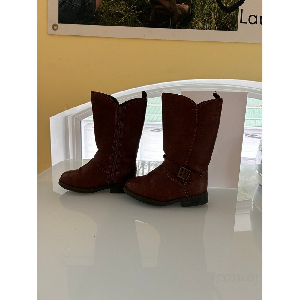 OshKosh B’gosh Girls Brown Lumi Riding Boots – Size 7M